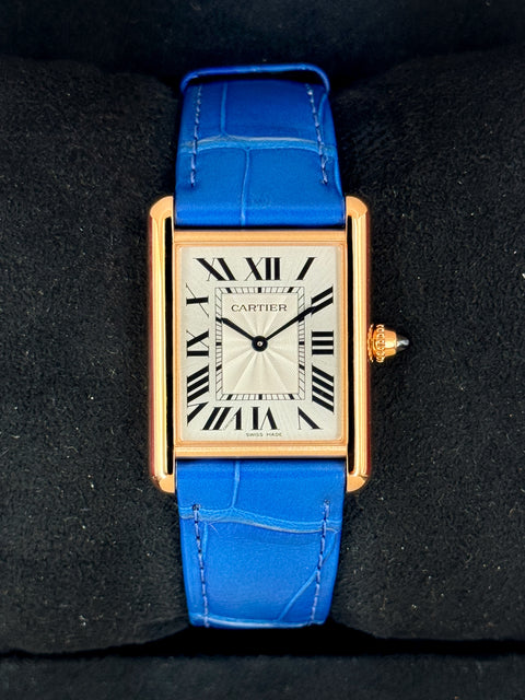 2023 Cartier Tank Louis Cartier Large 33.7mm WGTA0011 Rose Gold Silver Dial
