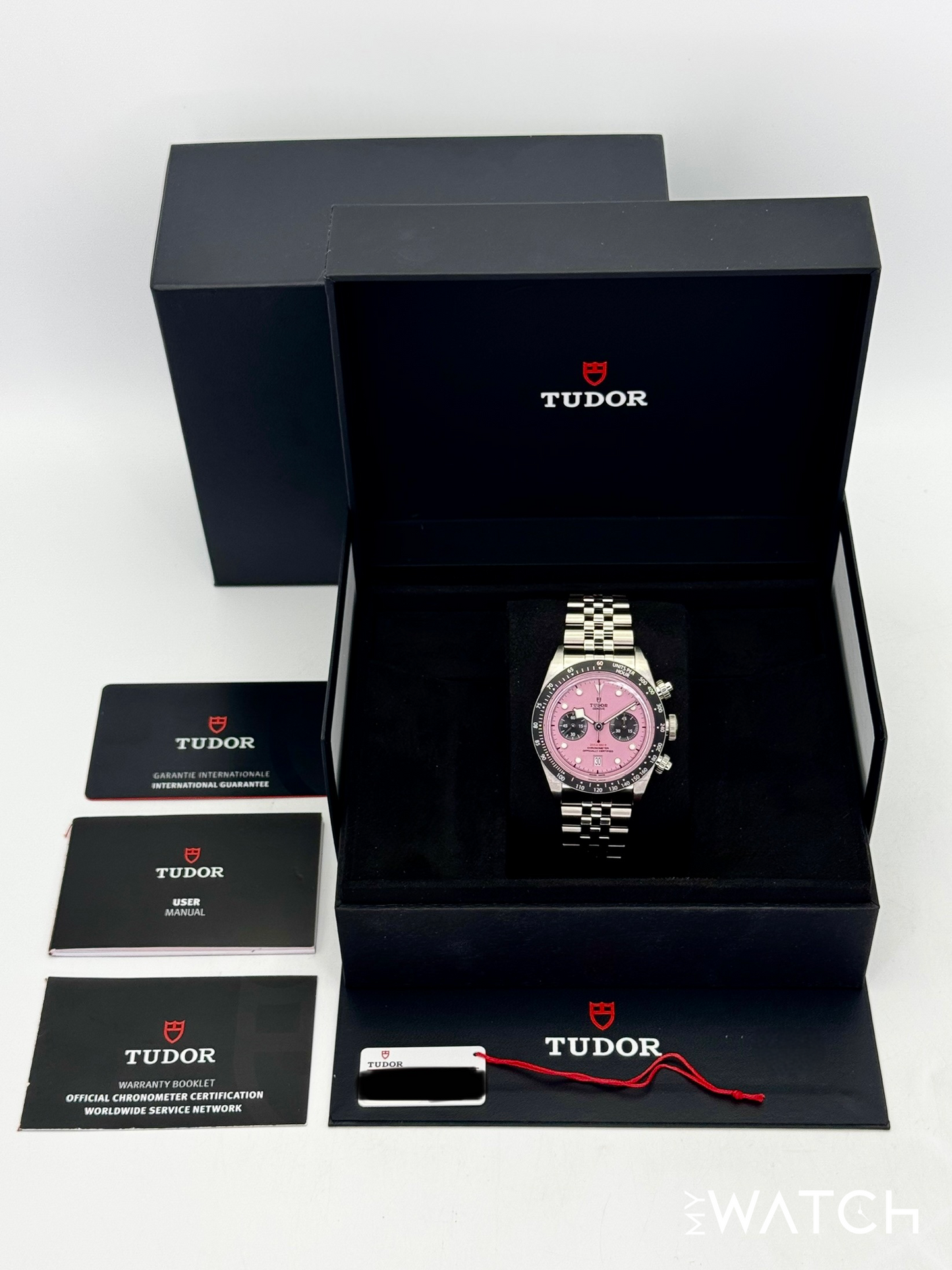 2025 Tudor Black Bay Chrono 41mm 79360N Stainless Steel Pink Dial - MyWatchLLC
