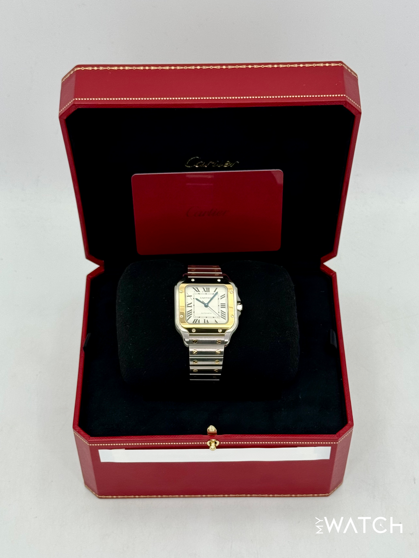 2020 Cartier Santos 35.1mm W2SA0007 Two-Tone White Dial