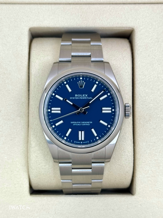 NEW 2025 Rolex Oyster Perpetual 41mm 134300 Med Blue Dial