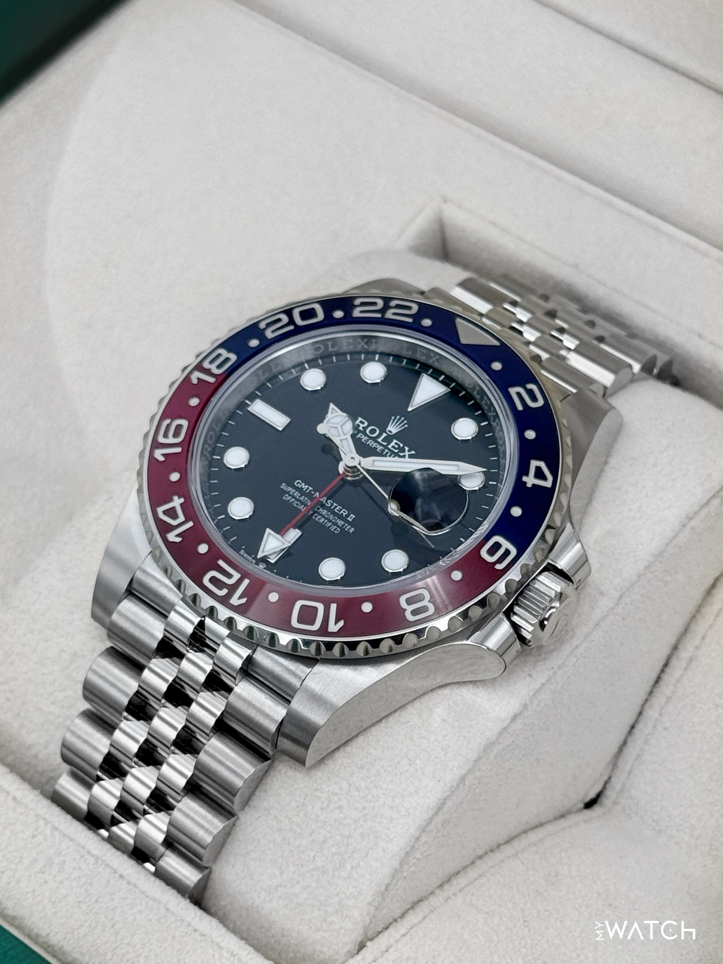 NEW 2023 Rolex GMT-Master II "Pepsi" 40mm 126710BLRO Jubilee (STICKERED)