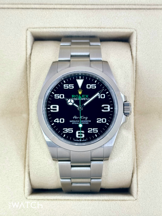 2024 Rolex Air-King 40mm 126900 Stainless Steel Black Dial