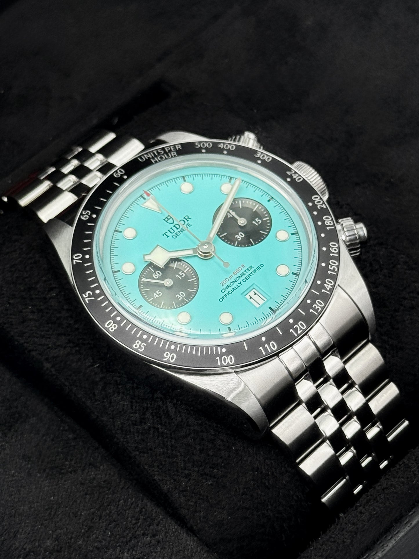 NEW 2026 Tudor Black Bay Chrono 41mm 79360N Flamingo Blue Dial