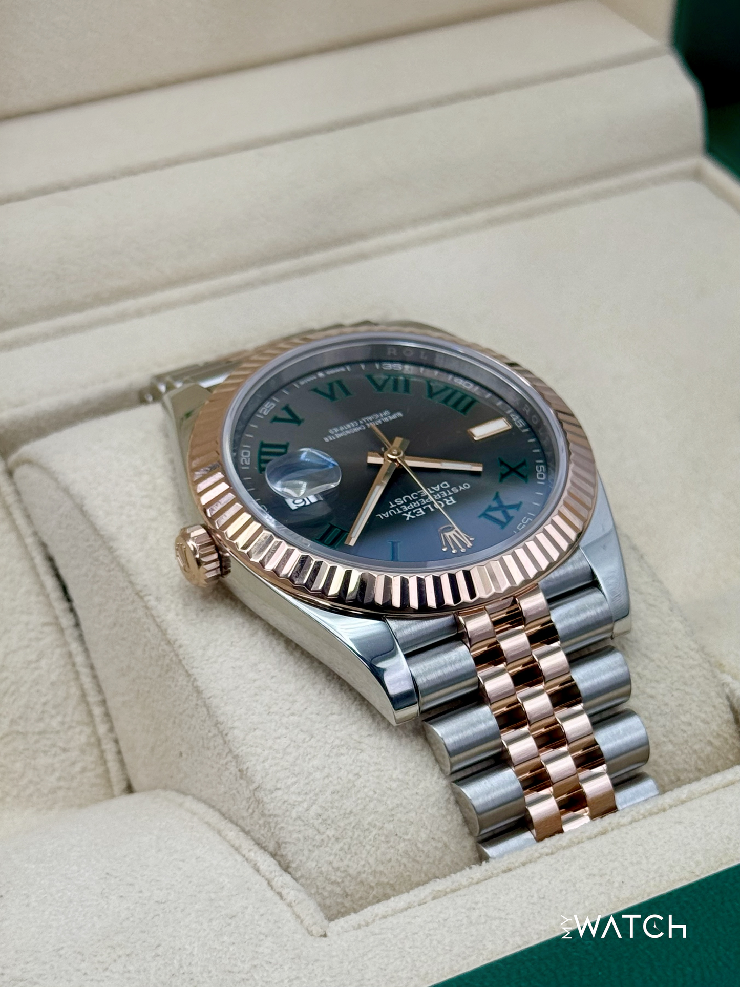 2022 Rolex Datejust 41mm 126331 Two-Tone Jubilee Wimbledon Dial