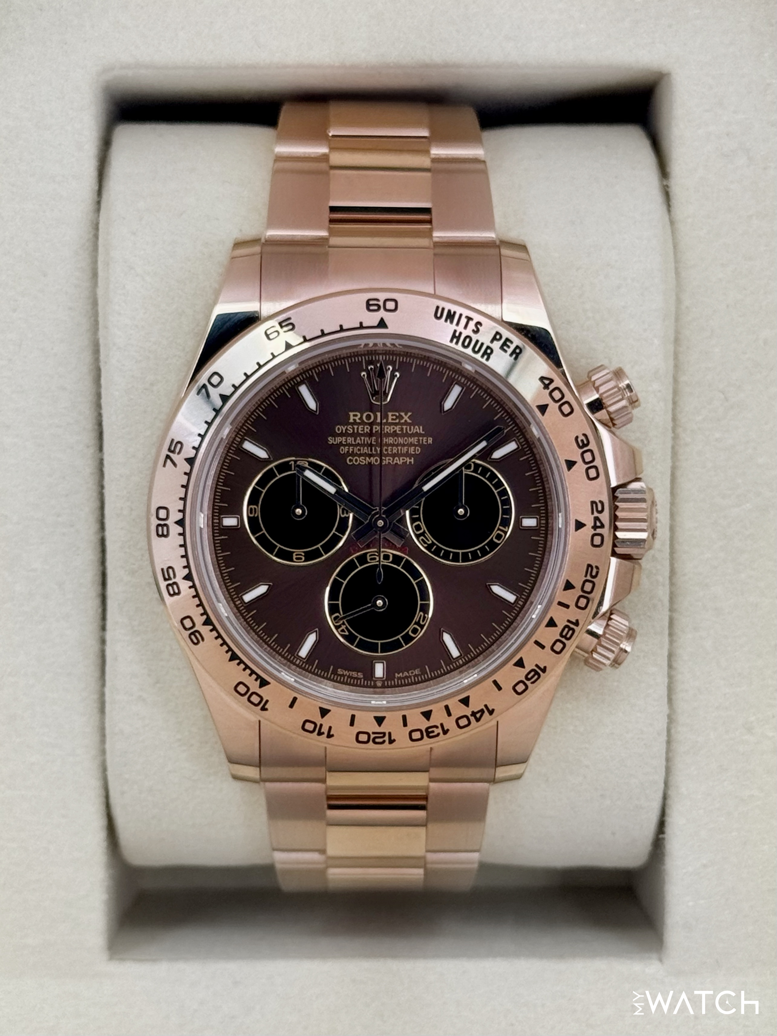 2025 Rolex Daytona 40mm 126505 Rose Gold Chocolate Dial