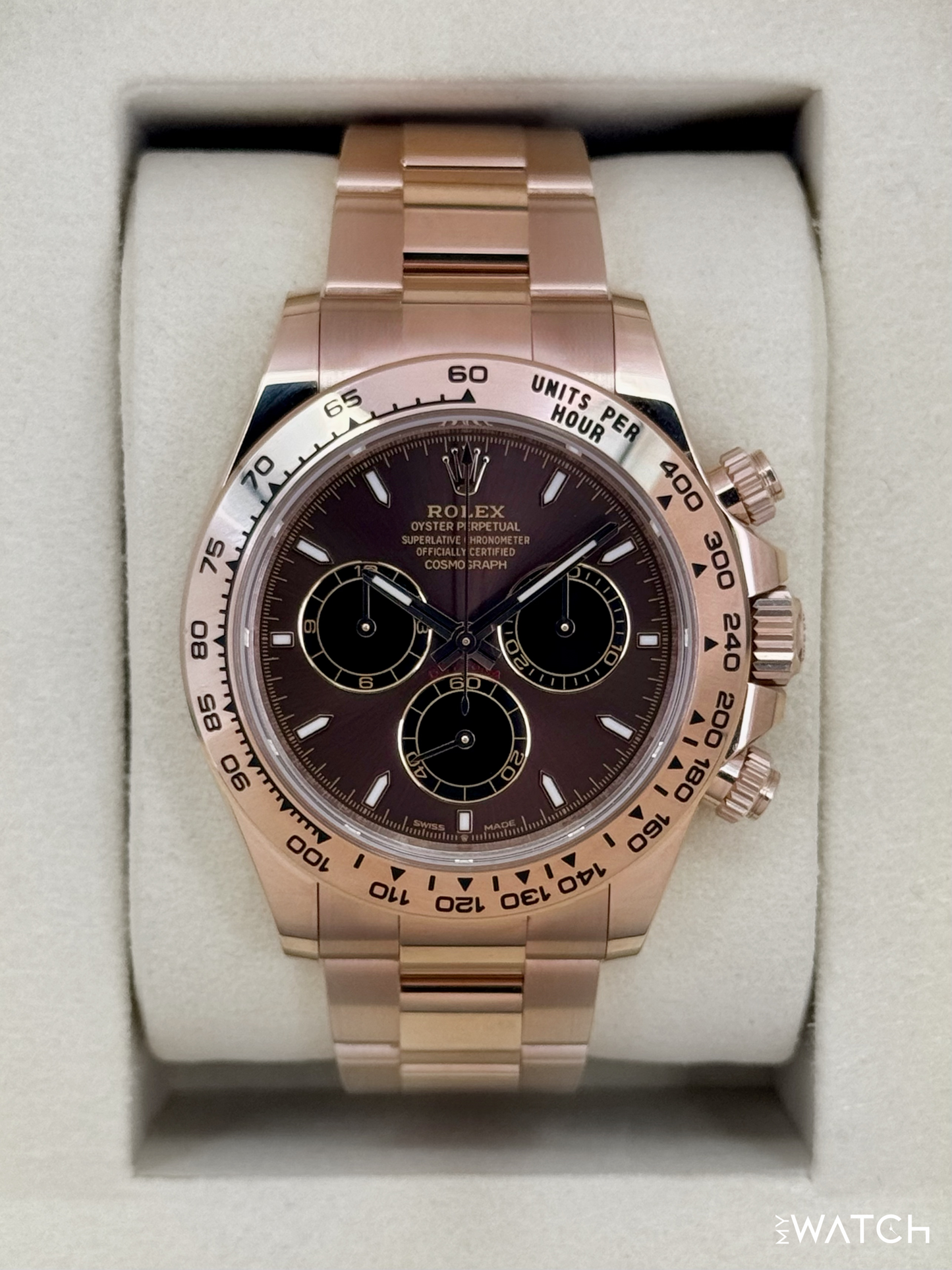 2025 Rolex Daytona 40mm 126505 Rose Gold Chocolate Dial