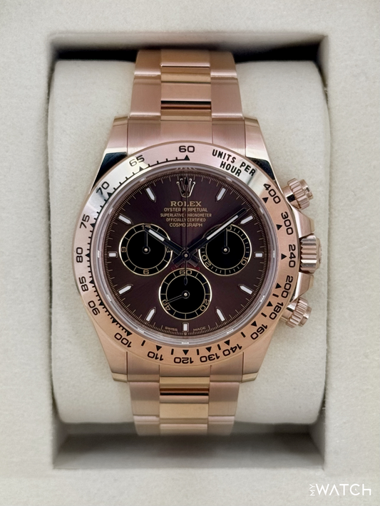 2025 Rolex Daytona 40mm 126505 Rose Gold Chocolate Dial