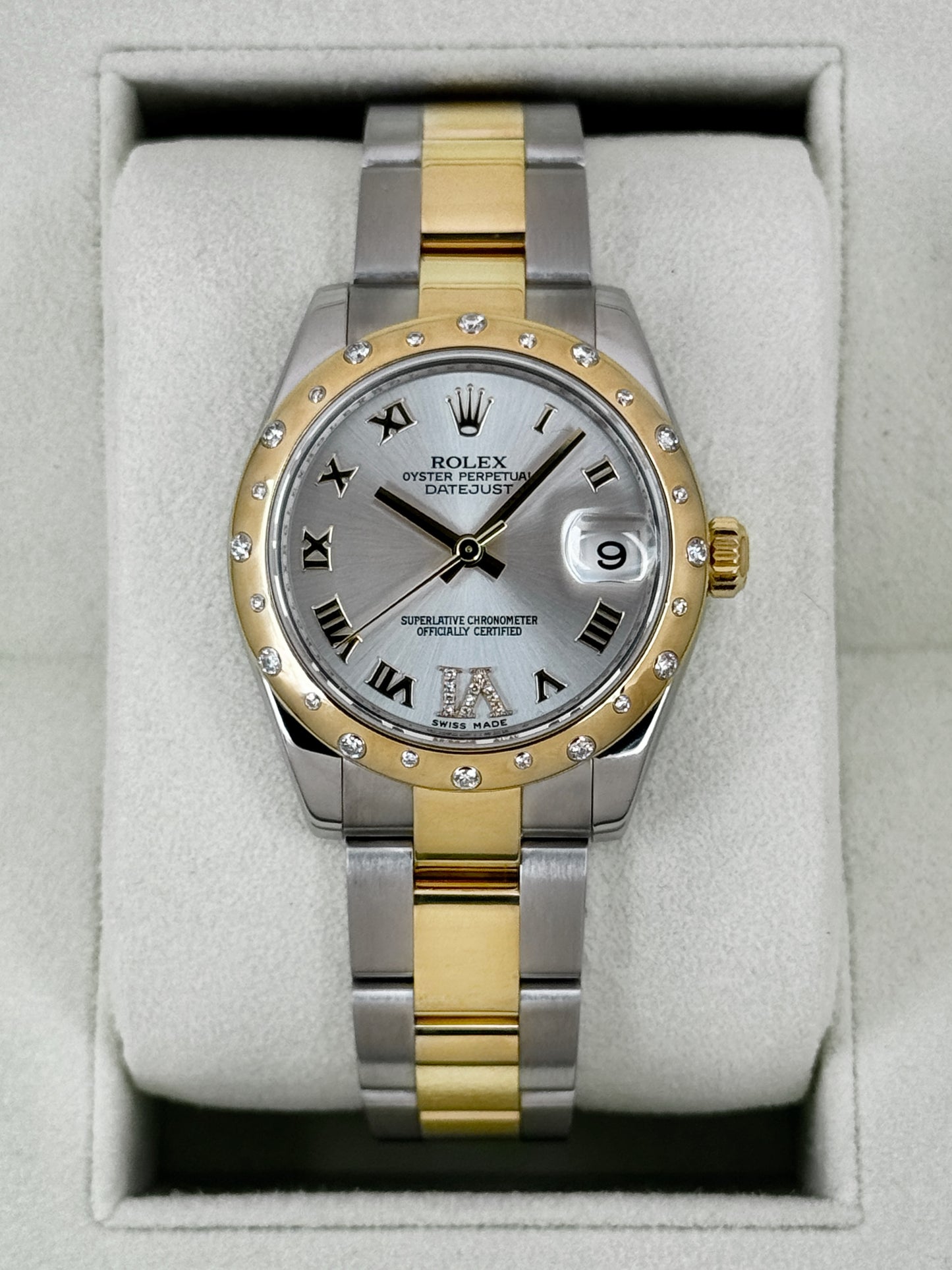 2011 Rolex Datejust 31mm 178343 Two-Tone Oyster Silver Dial