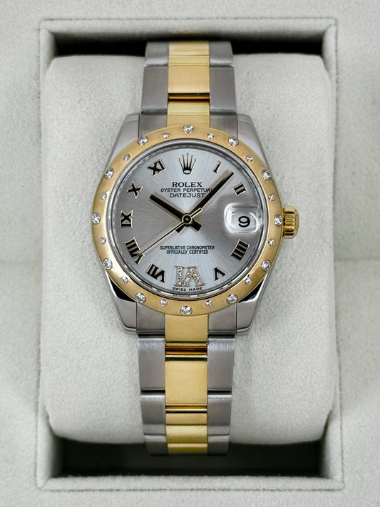 2011 Rolex Datejust 31mm 178343 Two-Tone Oyster Silver Dial
