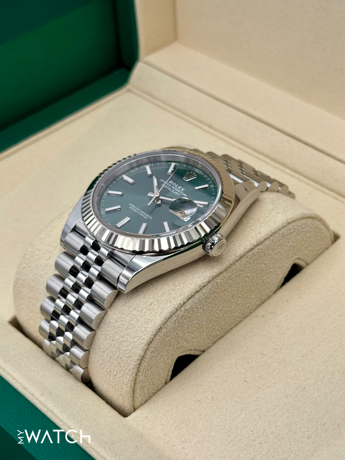 2025 Rolex Datejust 41mm 126334 Jubilee Green Dial