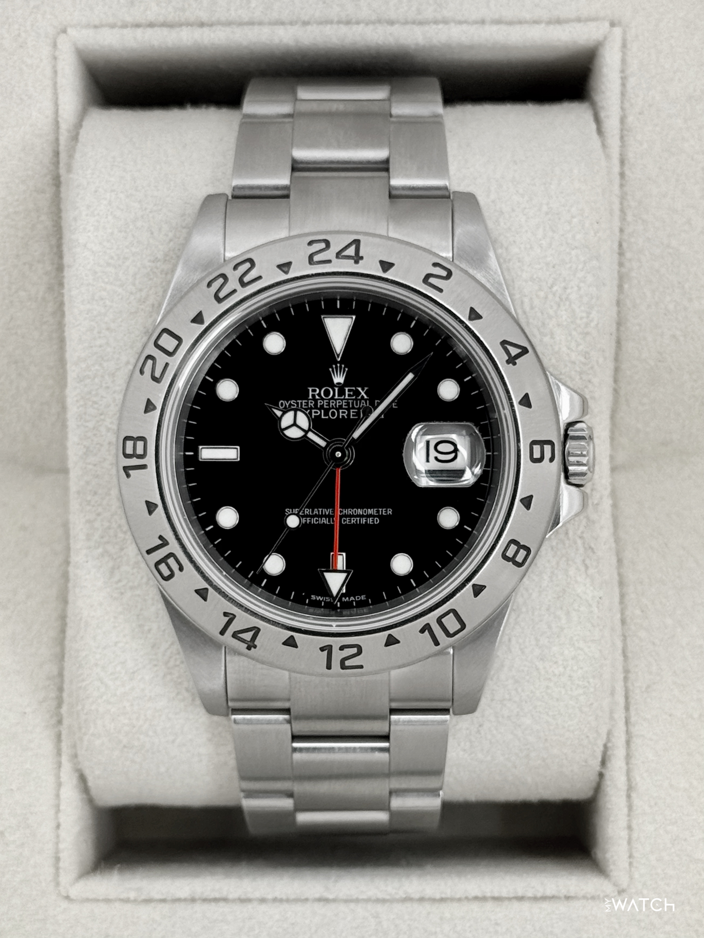 Rolex Explorer II 40mm 16570 Stainless Steel Black Dial - MyWatchLLC