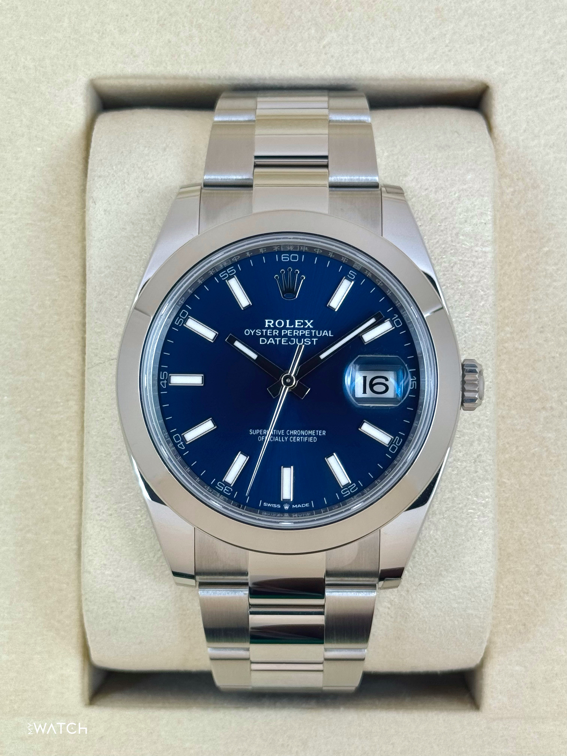 NEW 2025 Rolex Datejust 41mm 126300 Stainless Steel Oyster Blue Dial NEW 2025 Rolex Datejust 41mm 126300 Stainless Steel Oyster Blue Dial