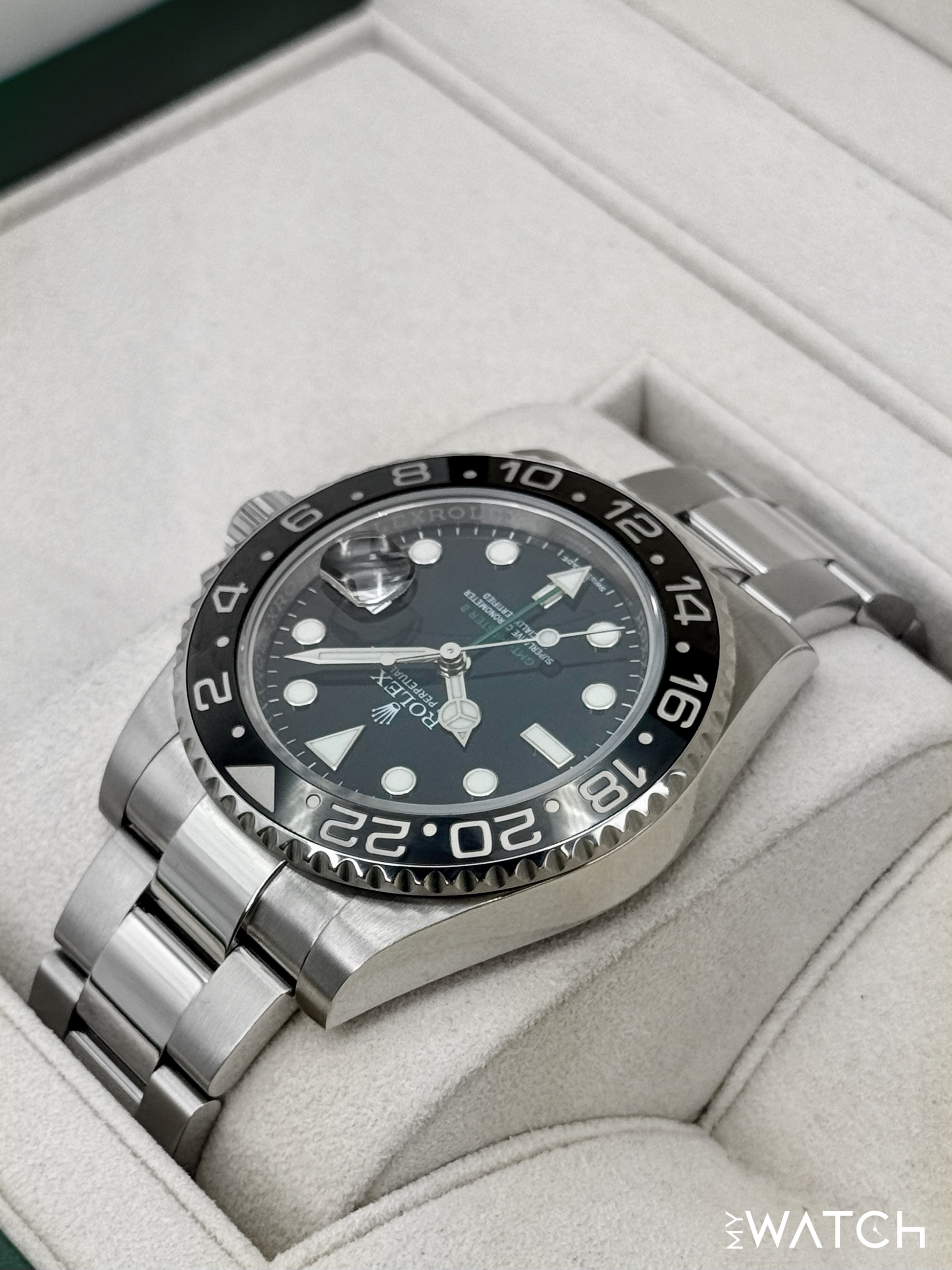 2018 Rolex GMT-Master II 40mm 116710LN Stainless Steel Black Dial - MyWatchLLC