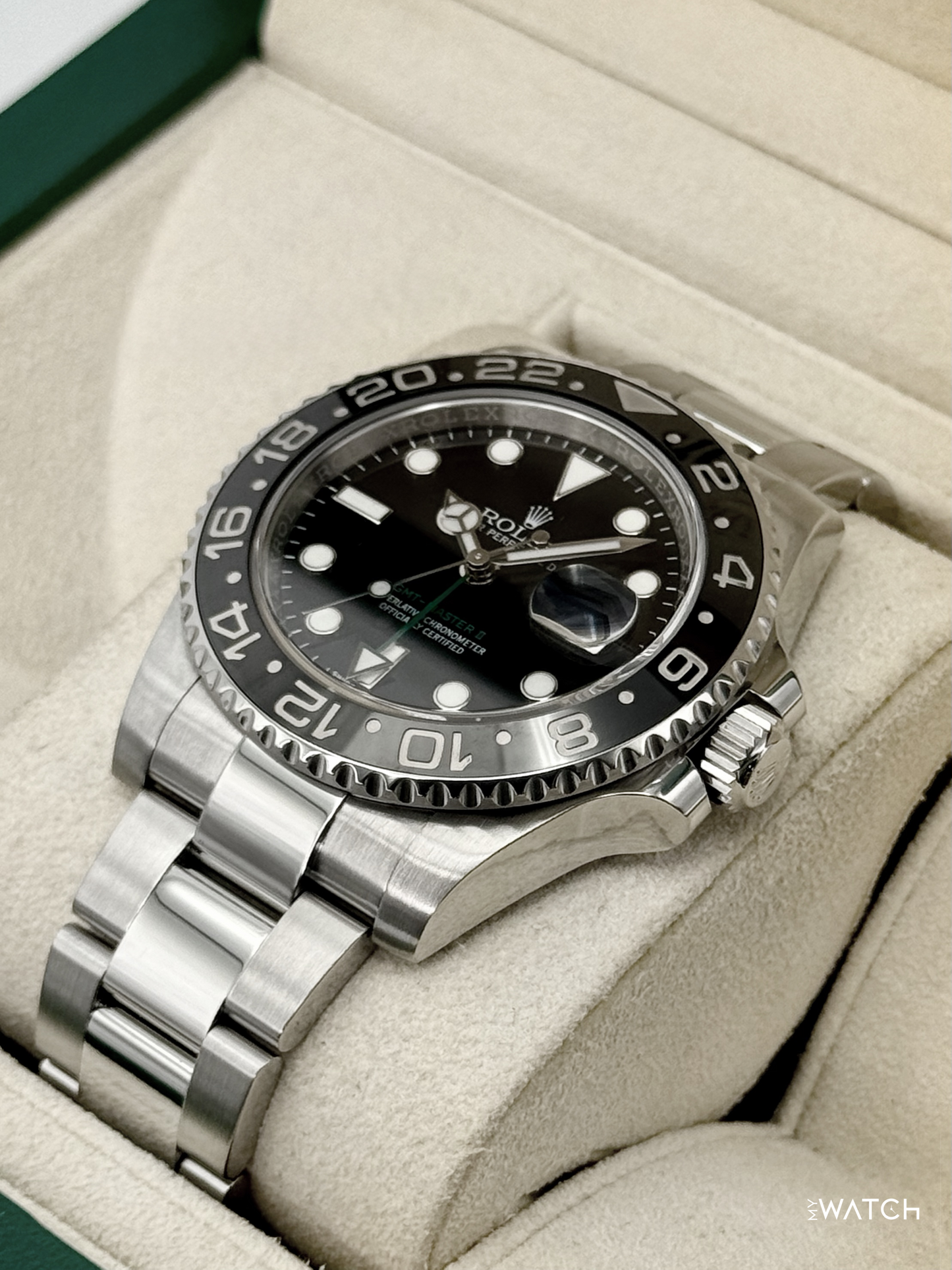 2016 Rolex GMT-Master II 40mm 116710LN Stainless Steel Black Dial - MyWatchLLC