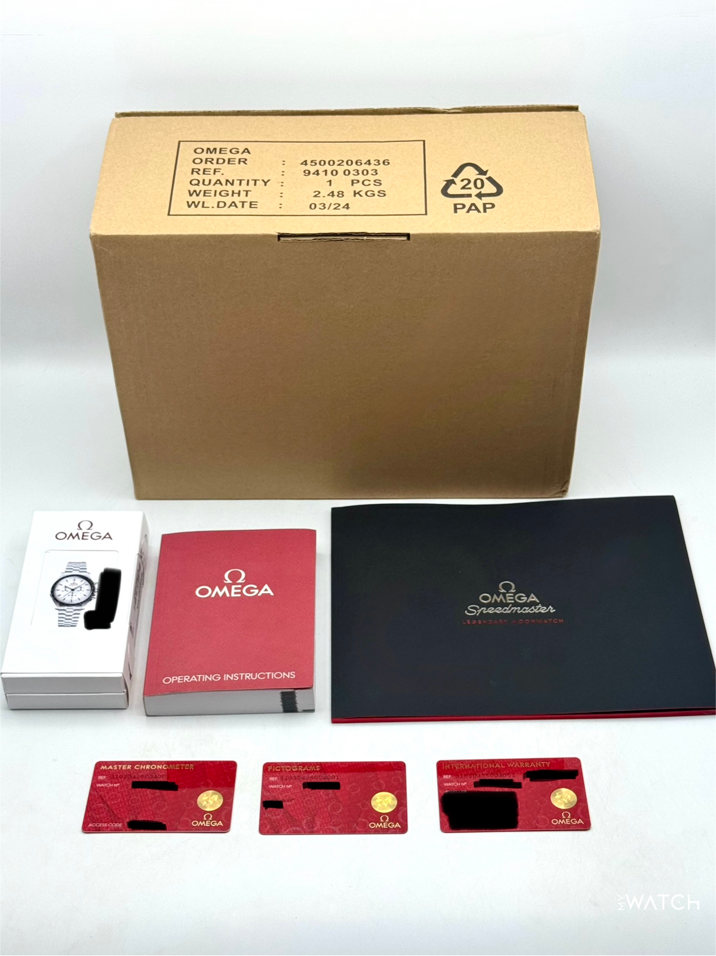 NEW 2025 Omega Speedmaster Moonwatch Pro 310.30.42.50.04.001 42mm White Dial