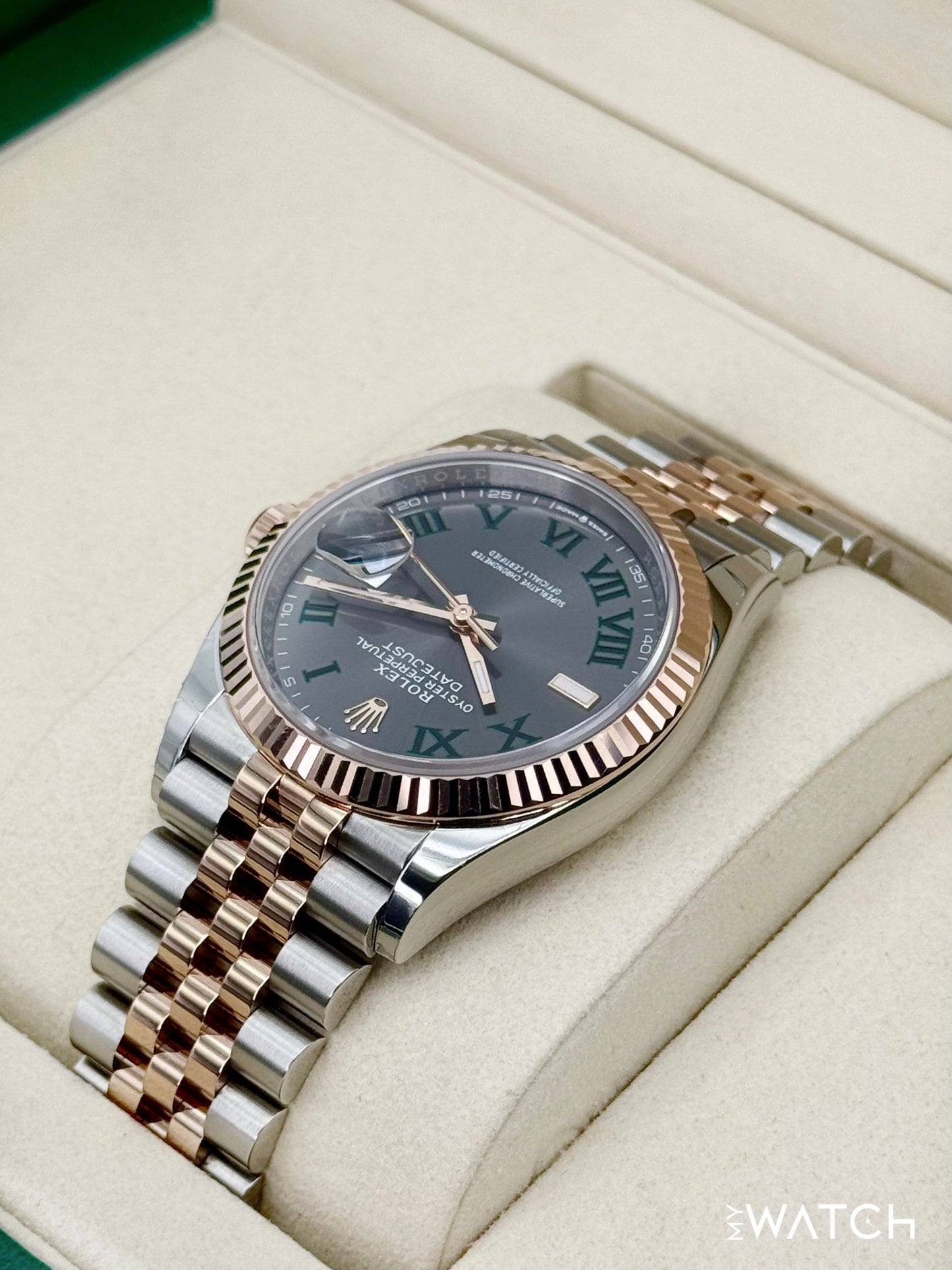 NEW 2025 Rolex Datejust 36mm 126231 Two-Tone Jubilee Wimbledon Dial