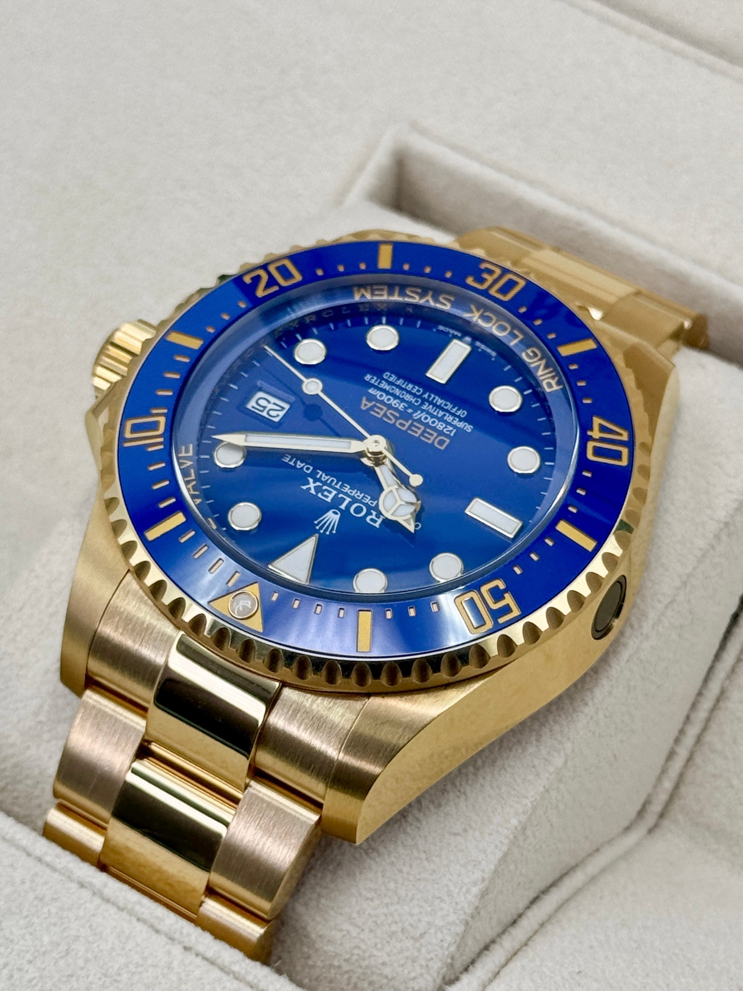 2025 Rolex Deepsea 44mm 136668LB 18K Yellow Gold Blue Dial