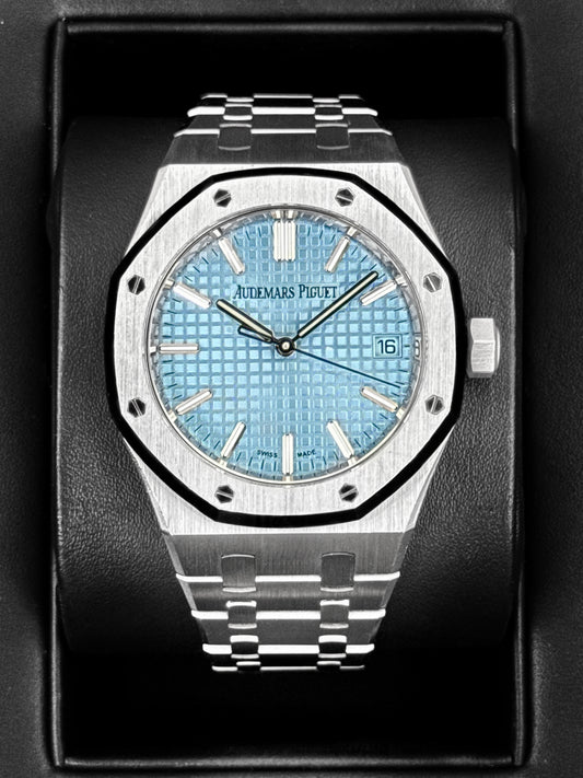 2024 Audemars Piguet Royal Oak 37mm 15550ST Stainless Steel Blue Dial