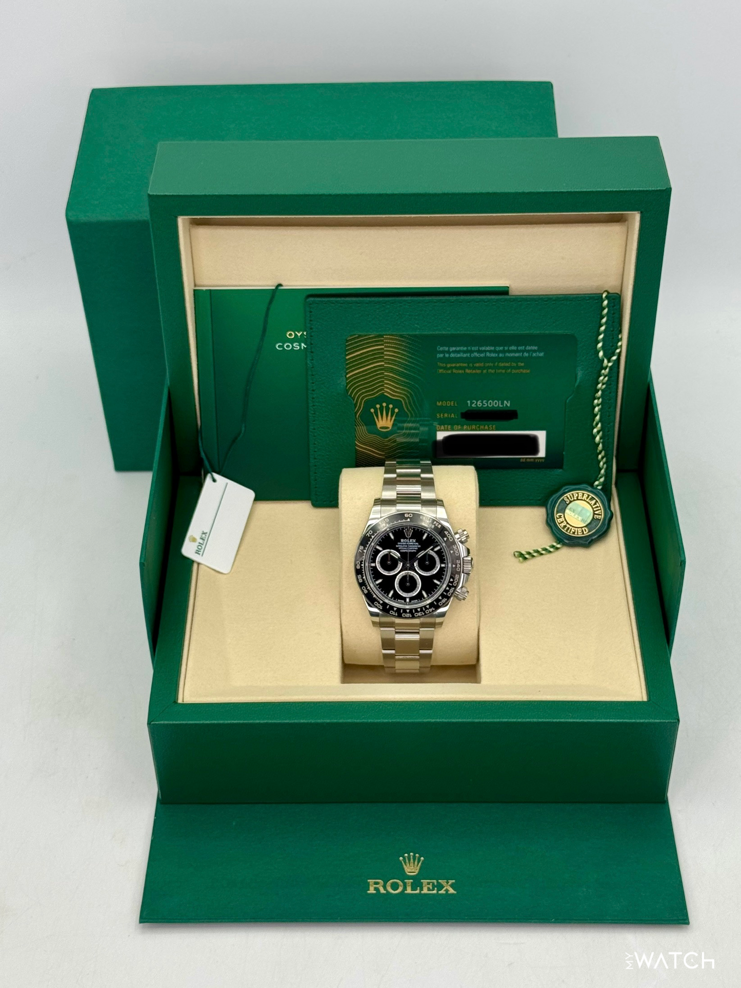 2025 Rolex Daytona 40mm 126500LN Stainless Steel Black Dial - MyWatchLLC