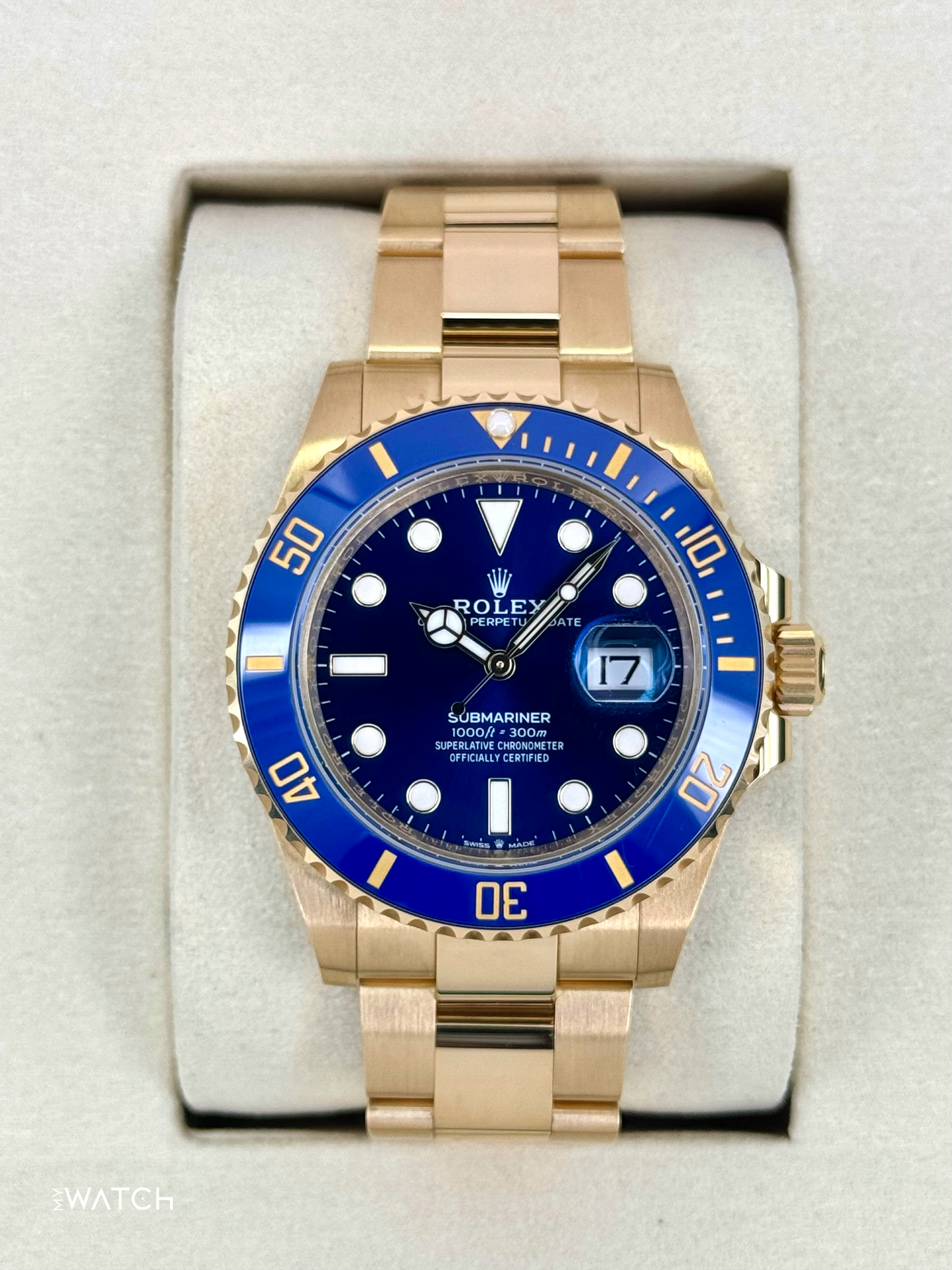 NEW 2025 Rolex Submariner "Bluesy" 41mm 126618LB Yellow Gold Blue Dial - MyWatchLLC