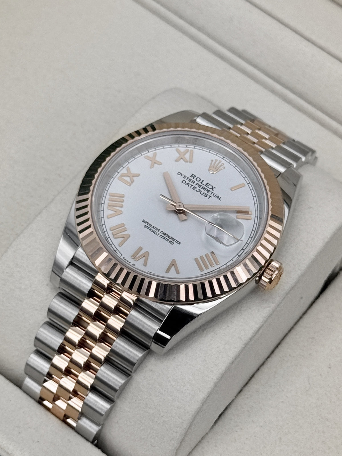 NEW 2026 Rolex Datejust 41mm 126331 Two-Tone White Roman Numeral Dial