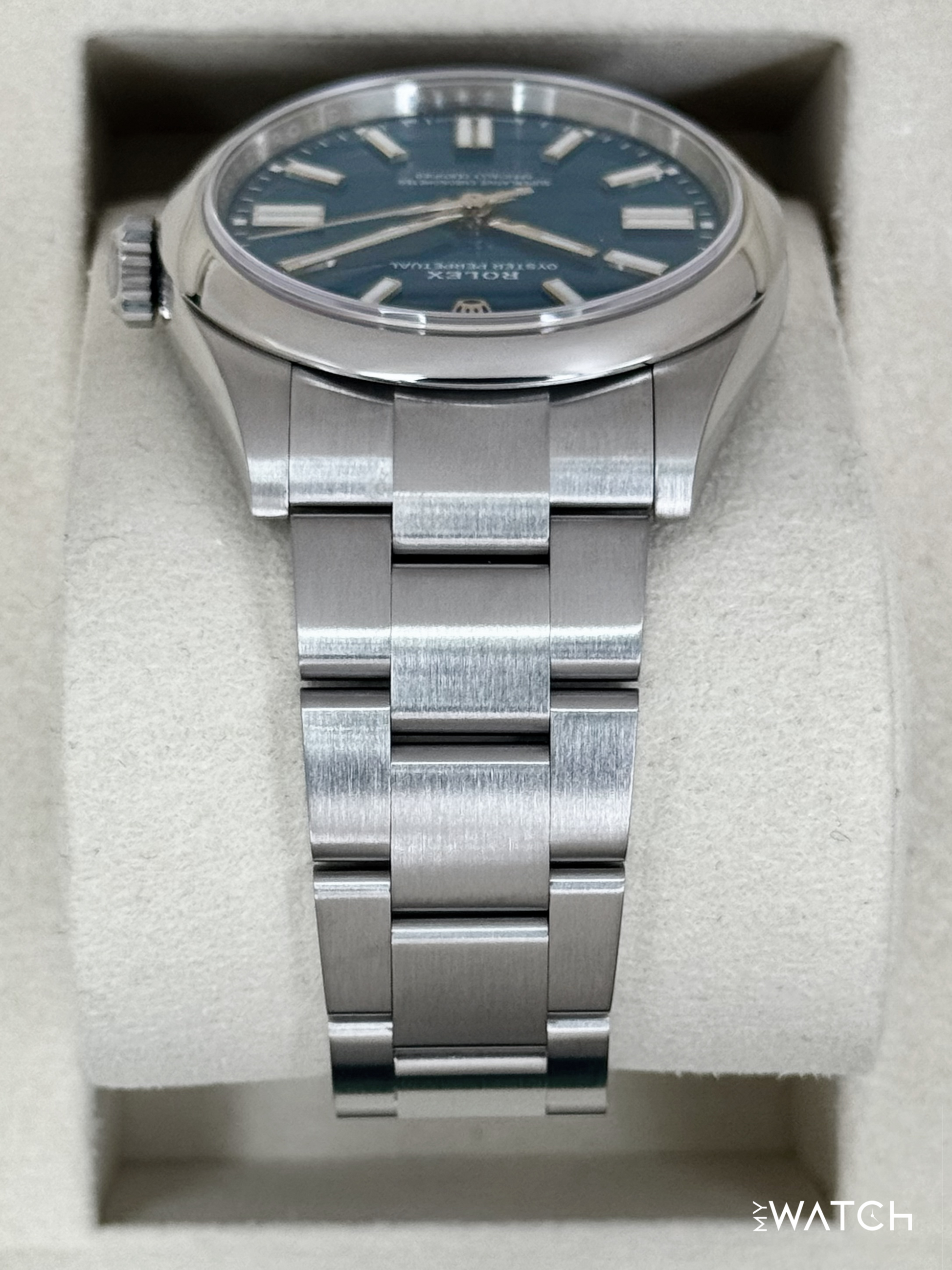 NEW 2025 Rolex Oyster Perpetual 41mm 134300 Med Blue Dial - MyWatchLLC