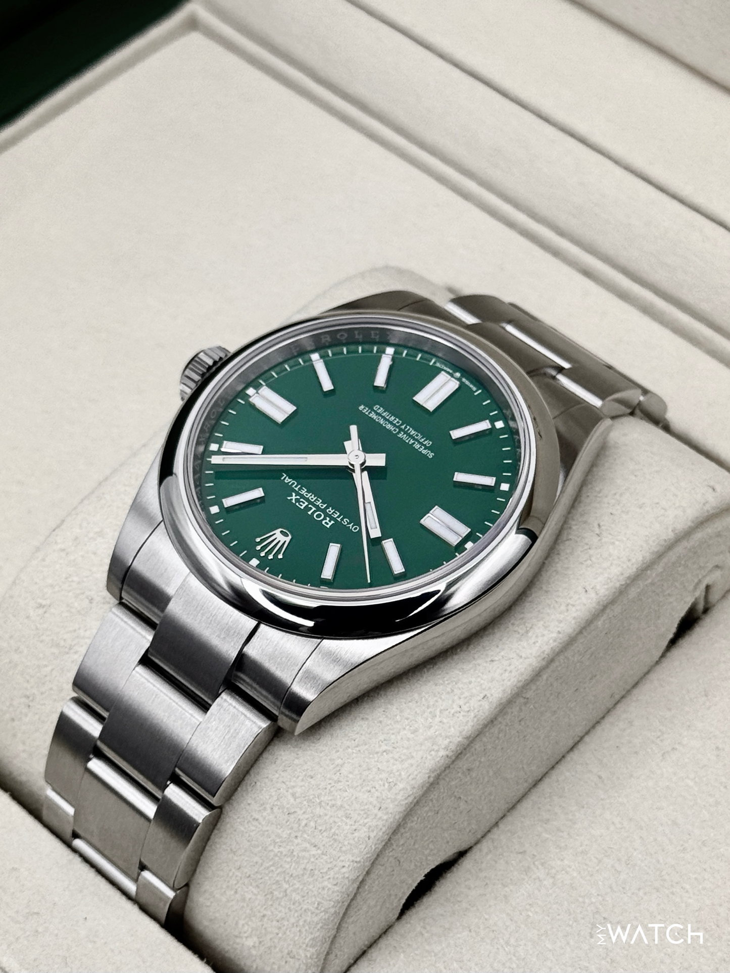 NEW 2025 Rolex Oyster Perpetual 41mm 134300 Green Dial - MyWatchLLC