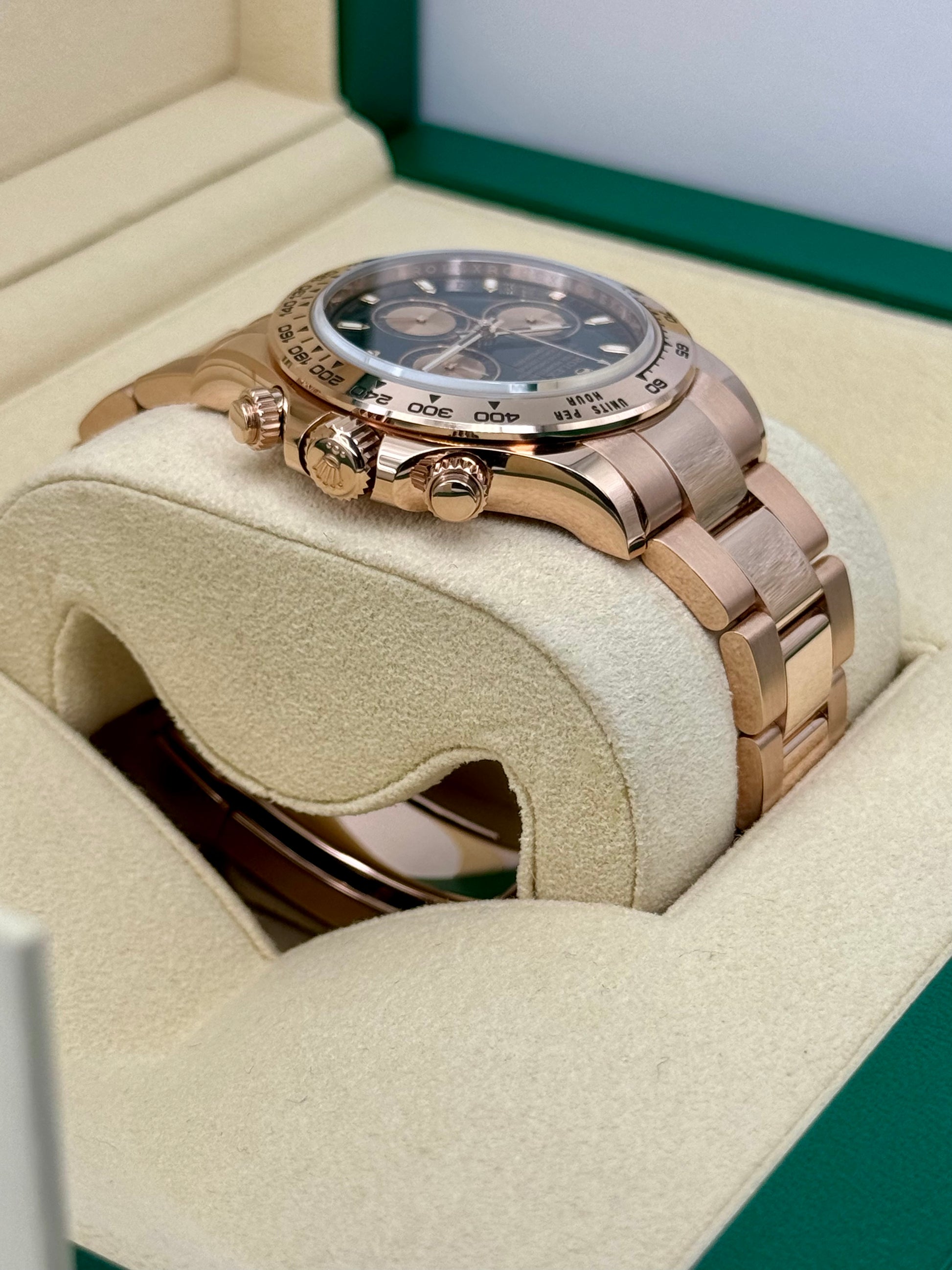 2020 Rolex Daytona Rose Gold 116505 Black and Sundust Dial - MyWatchLLC