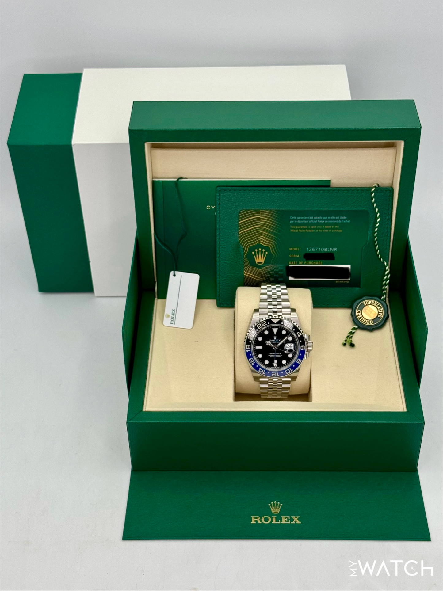 2025 Rolex GMT-Master II "Batgirl" 40mm 126710BLNR Jubilee - MyWatchLLC