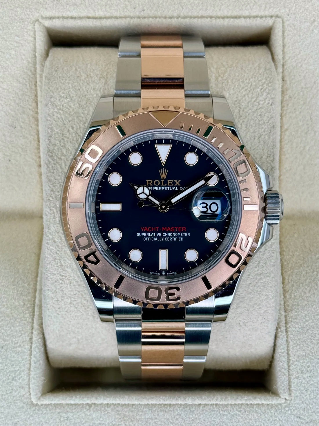 NEW 2021 Rolex Yacht-Master 40mm 126621 Two-Tone Black Dial