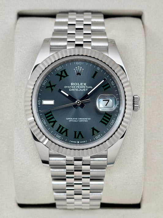 NEW 2026 Rolex Datejust 41mm 126334 Jubilee Wimbledon Dial (STICKERED)