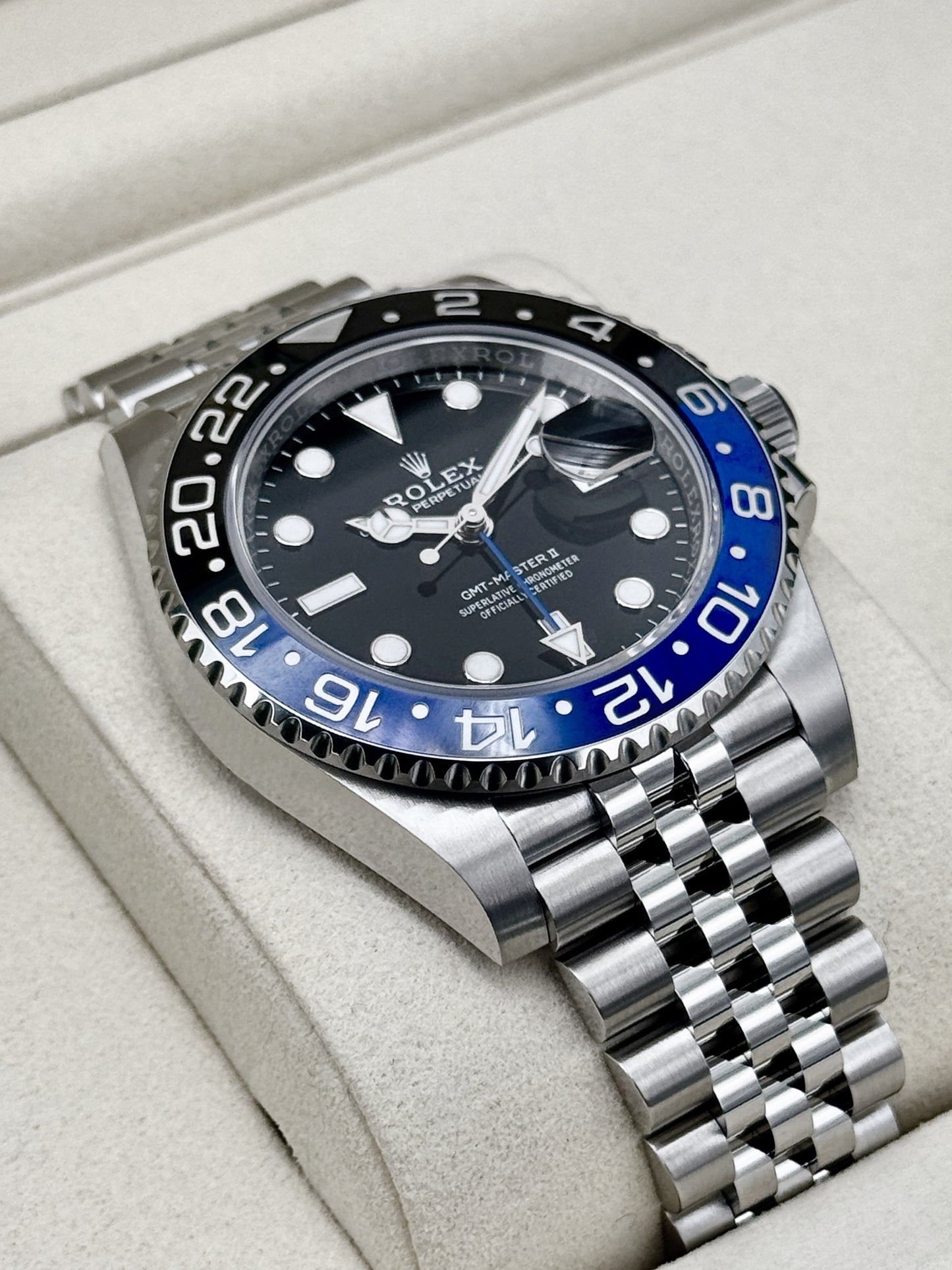 NEW 2026 Rolex GMT-Master II "Batgirl" 40mm 126710BLNR Jubilee (STICKERED)