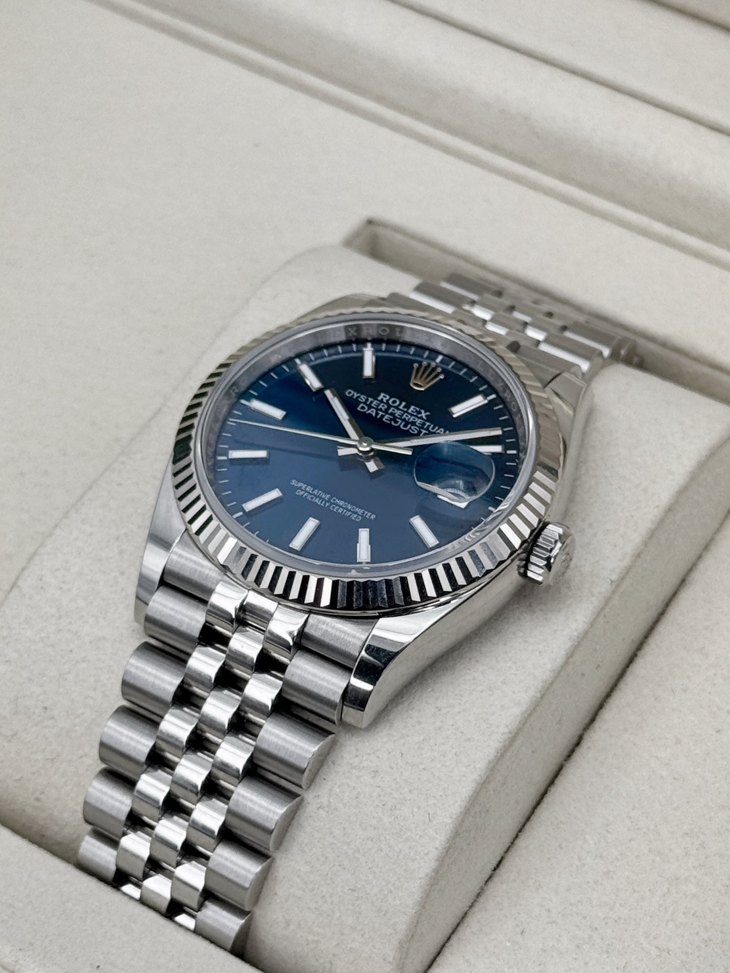 2026 Rolex Datejust 36mm 126234 Stainless Steel Jubilee Blue Dial