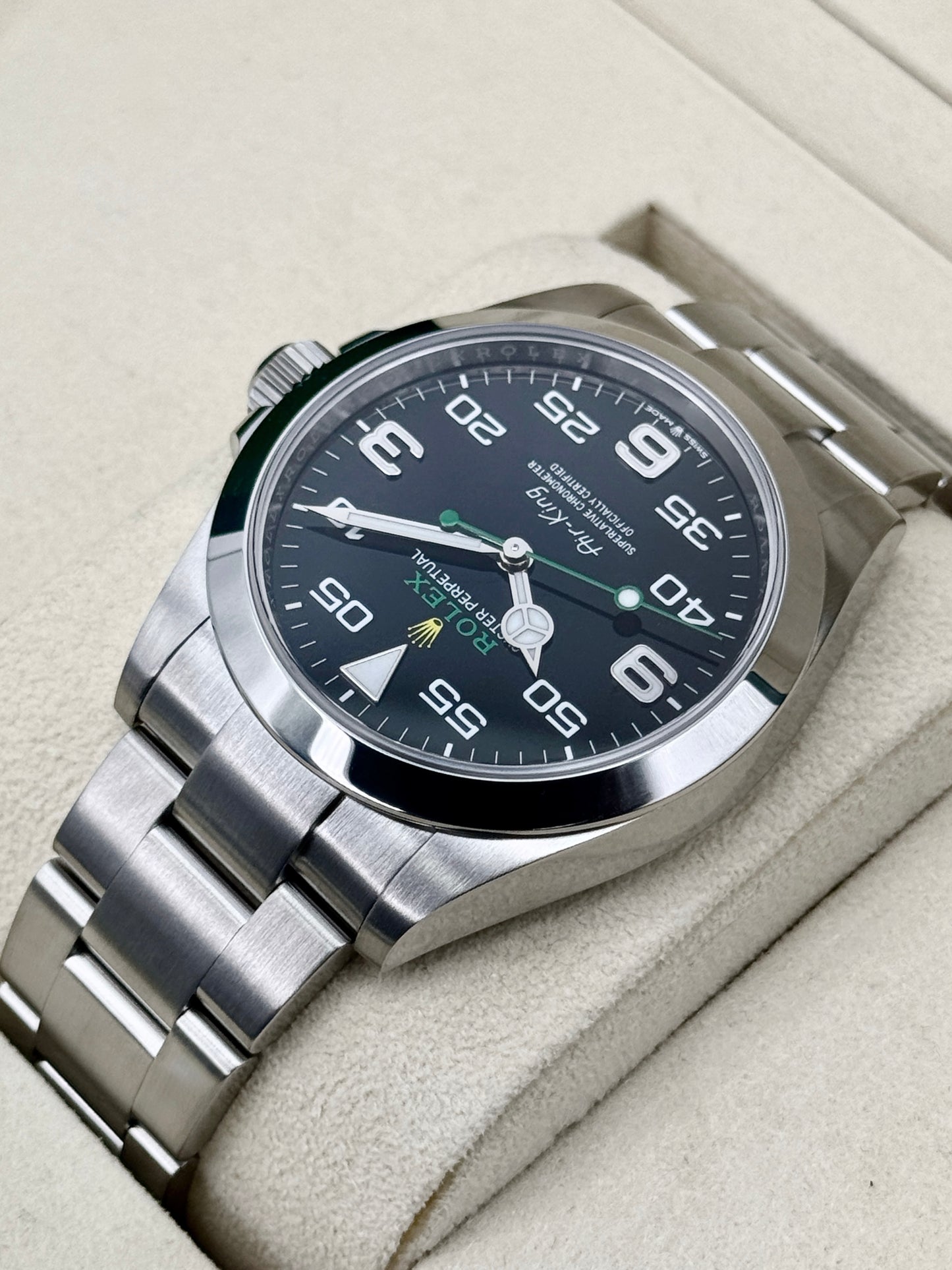 2025 Rolex Air-King 40mm 126900 Stainless Steel Black Dial