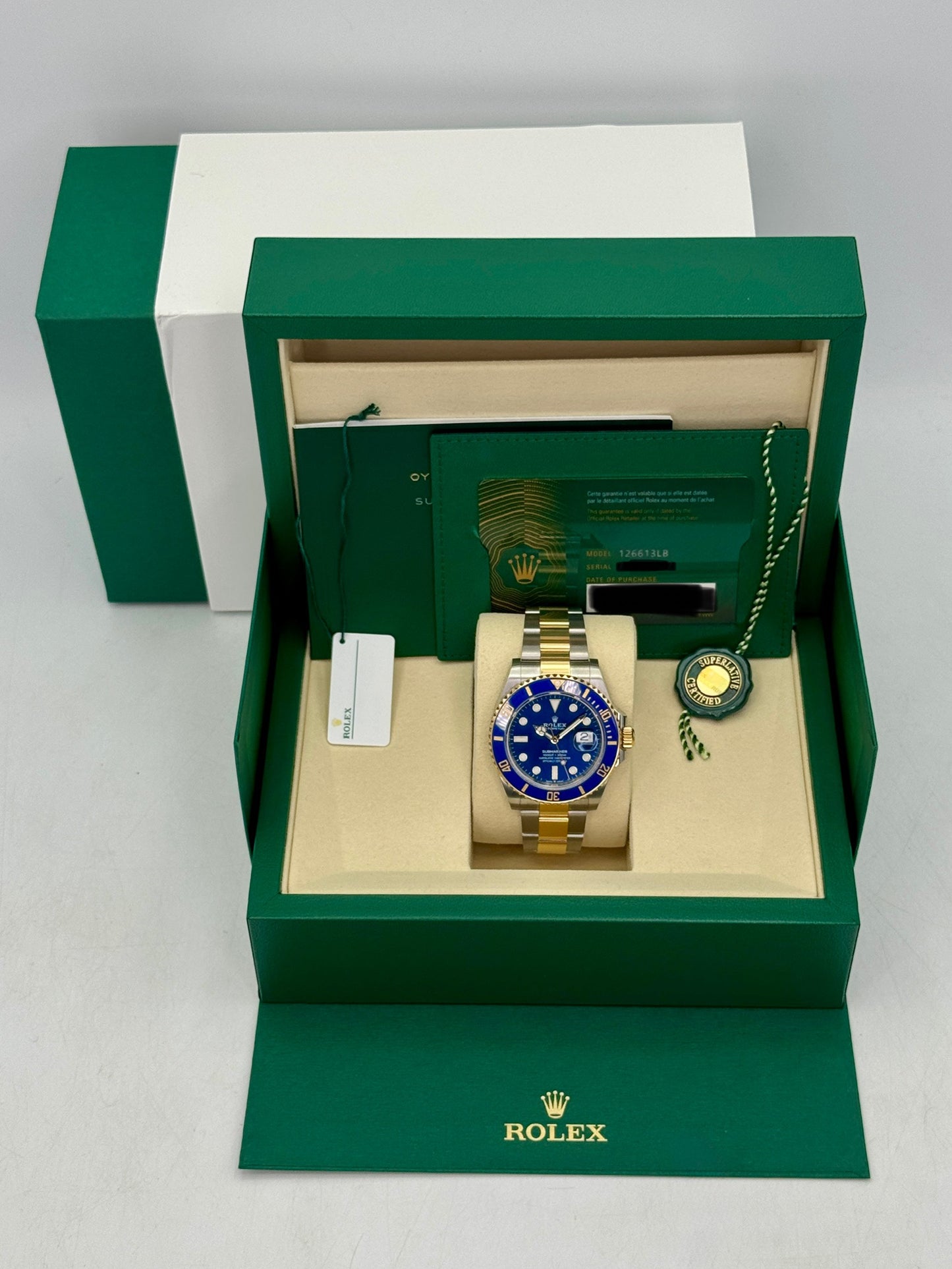 2026 Rolex Submariner "Bluesy" 41mm 126613LB Two-Tone Blue Dial