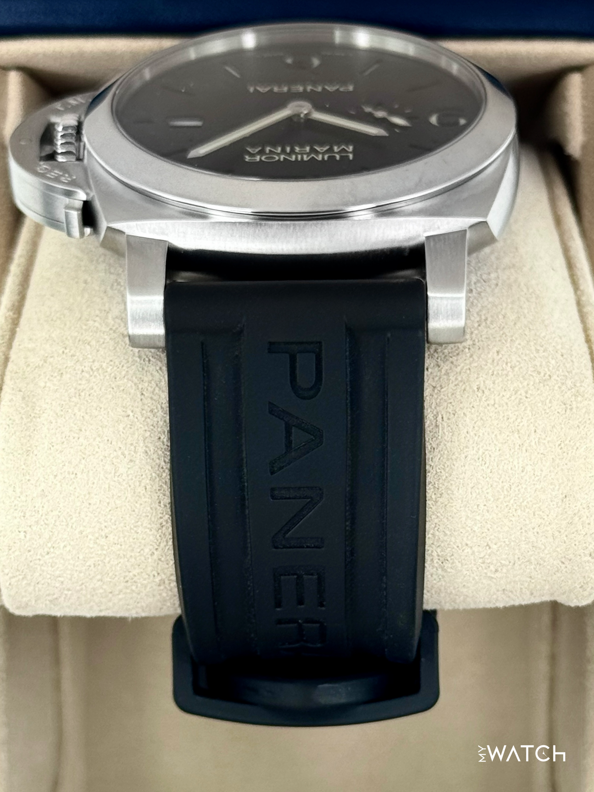 2025 Panerai Luminor Marina 44mm PAM03312 Stainless Steel Black Dial - MyWatchLLC
