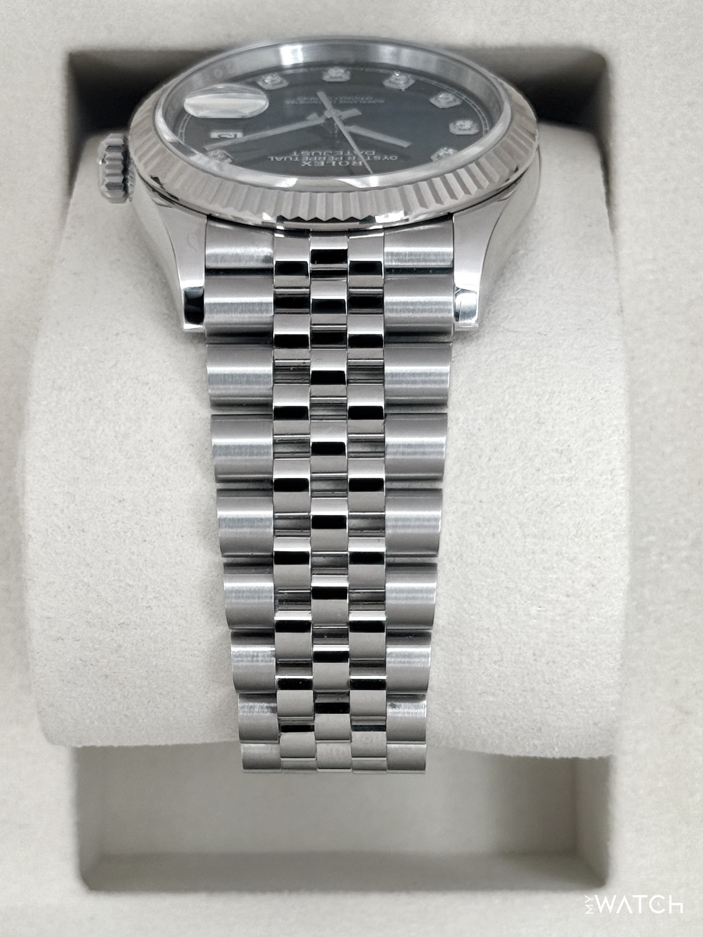 NEW 2026 Rolex Datejust 36mm 126234 Stainless Steel Jubilee Blue Diamond Dial - MyWatchLLC