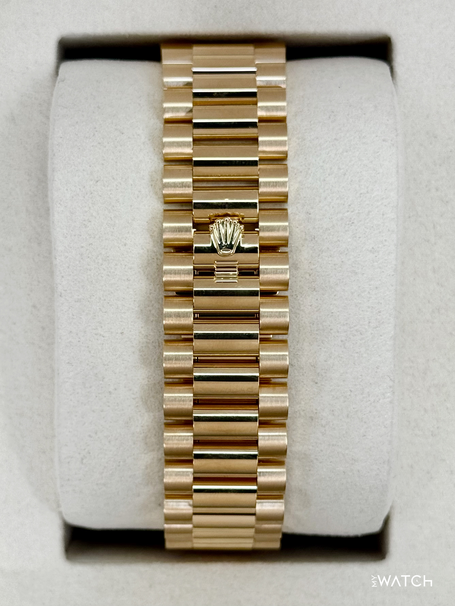 NEW 2026 Rolex Day-Date 40mm 228238 Yellow Gold Black Diamond Dial - MyWatchLLC