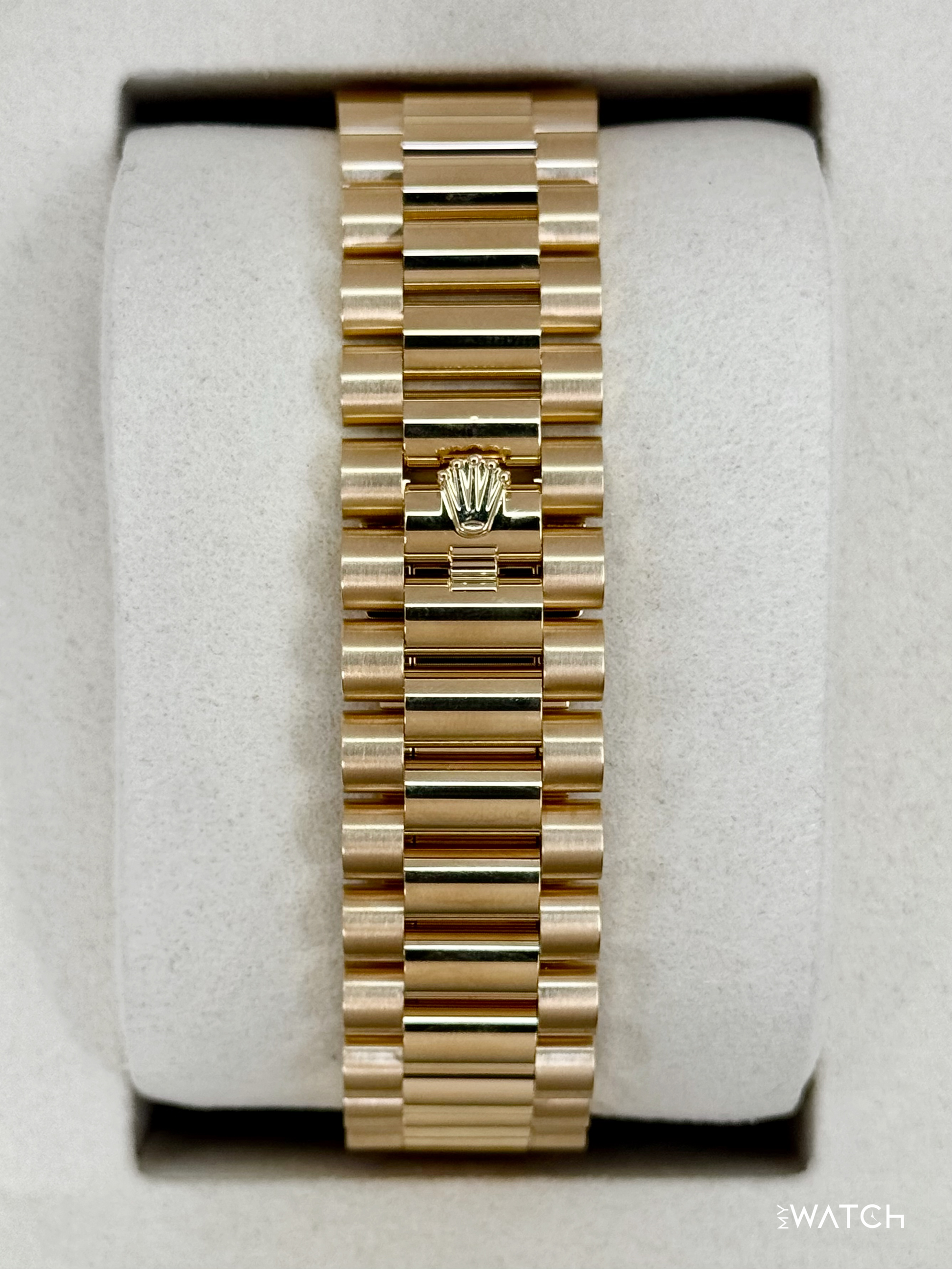 NEW 2026 Rolex Day-Date 40mm 228238 Yellow Gold Black Diamond Dial - MyWatchLLC