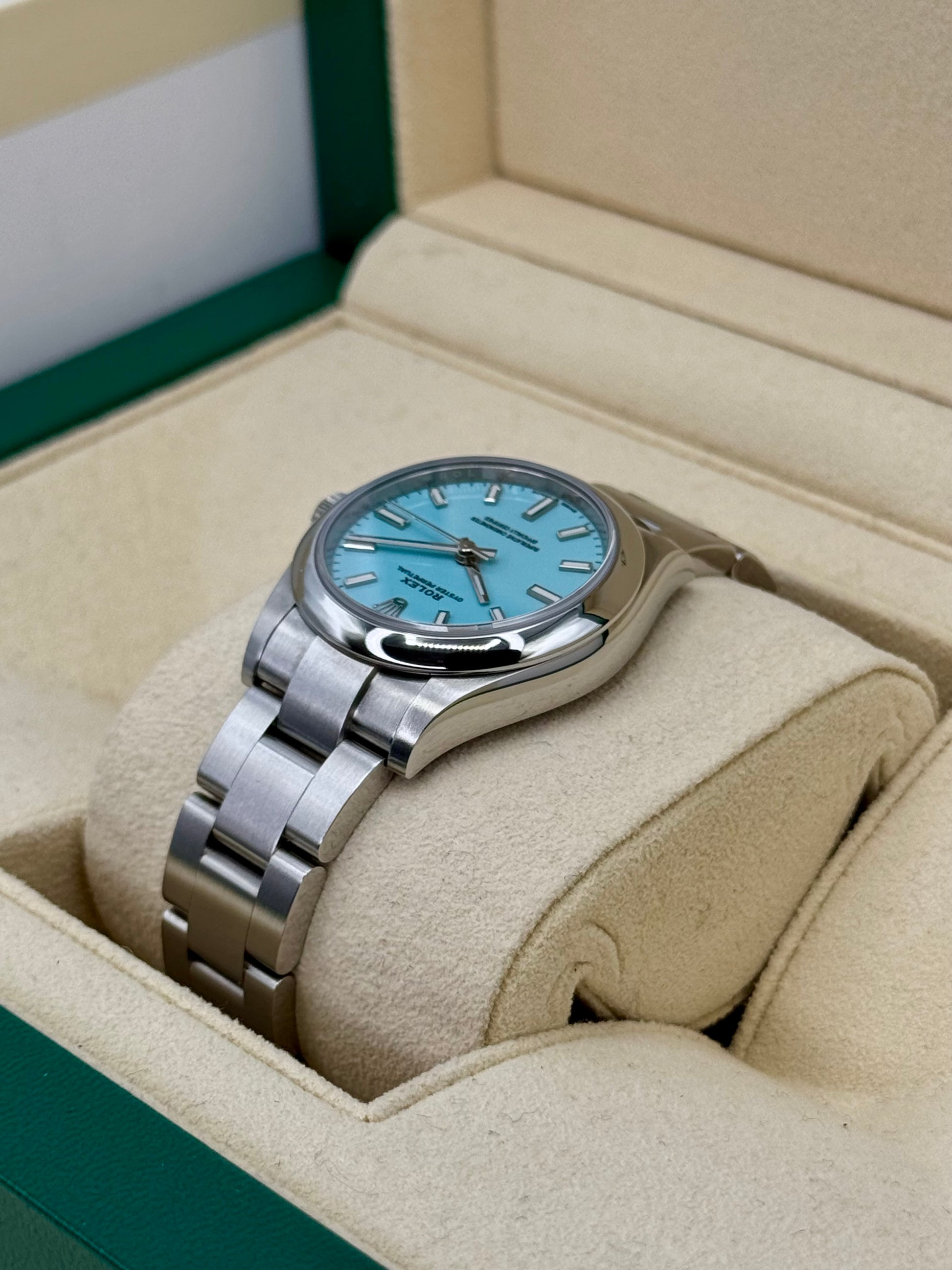 2021 Rolex Oyster Perpetual 31mm 277200 Turquoise Tiffany Blue Dial - MyWatchLLC