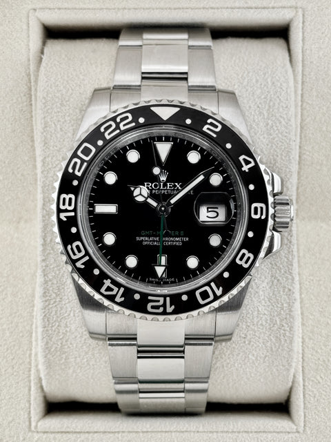 Rolex GMT-Master II 40mm 116710LN Stainless Steel Black Dial
