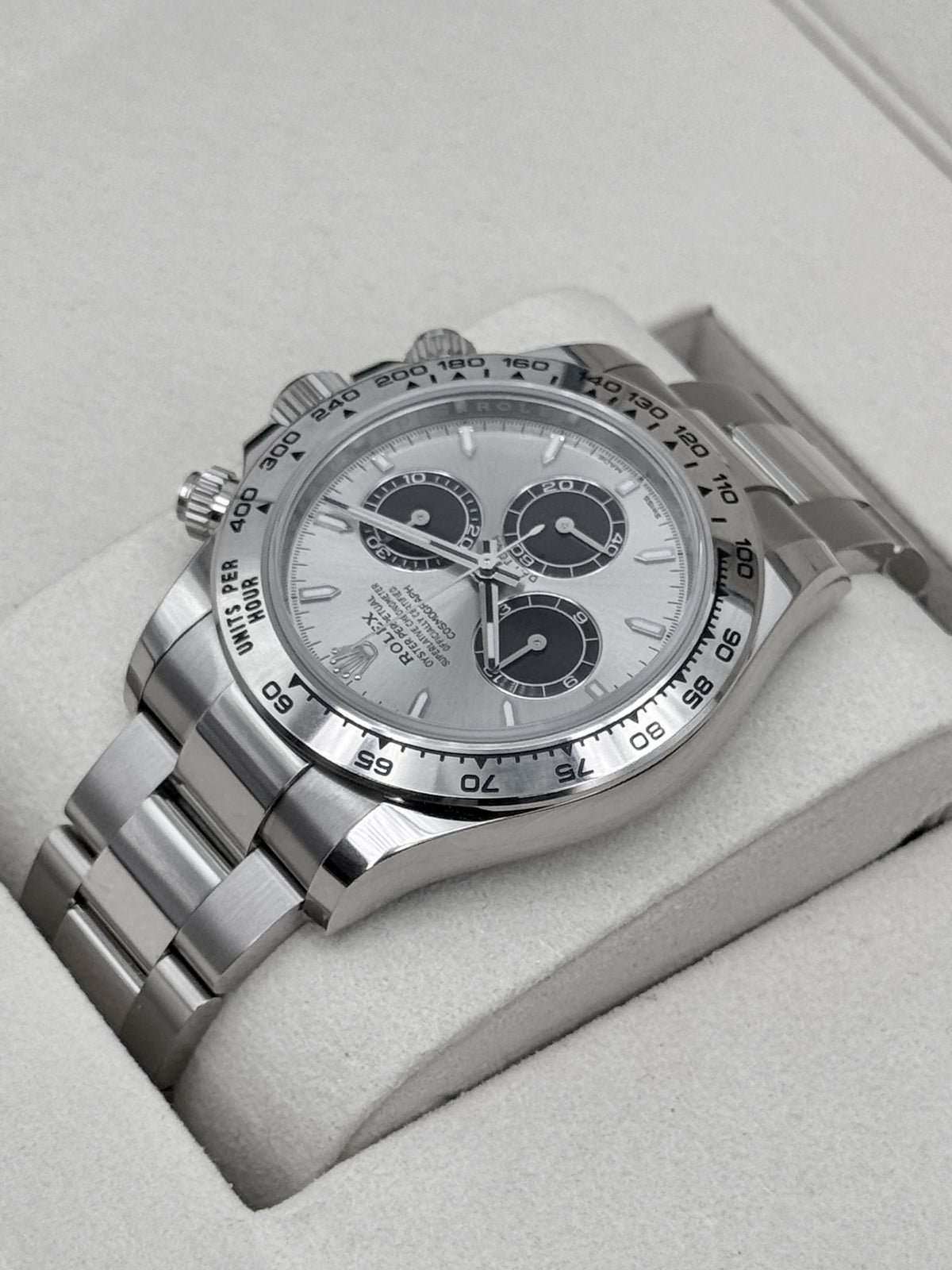 2026 Rolex Daytona 40mm 126509 White Gold Silver Ghost Dial
