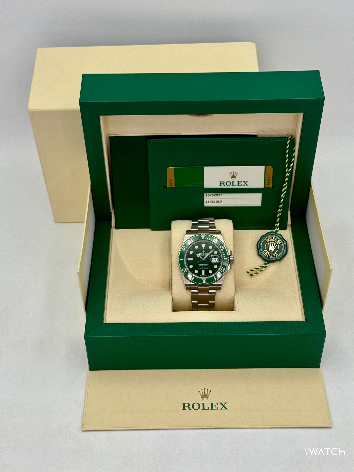 2018 Rolex Submariner “Hulk” 40mm 116610LV Green Dial - MyWatchLLC