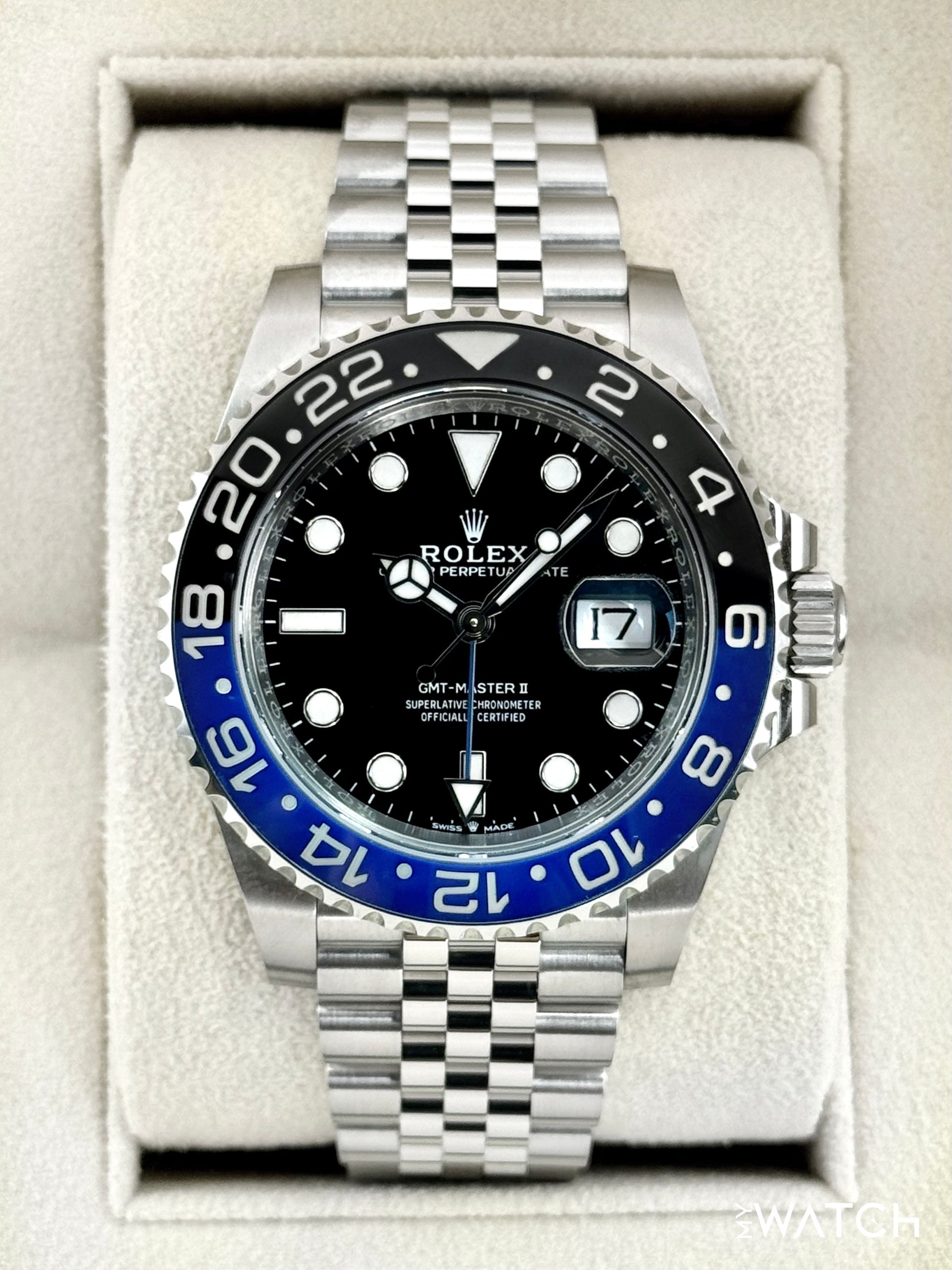 2024 Rolex GMT-Master II "Batgirl" 40mm 126710BLNR Jubilee Black Dial - MyWatchLLC