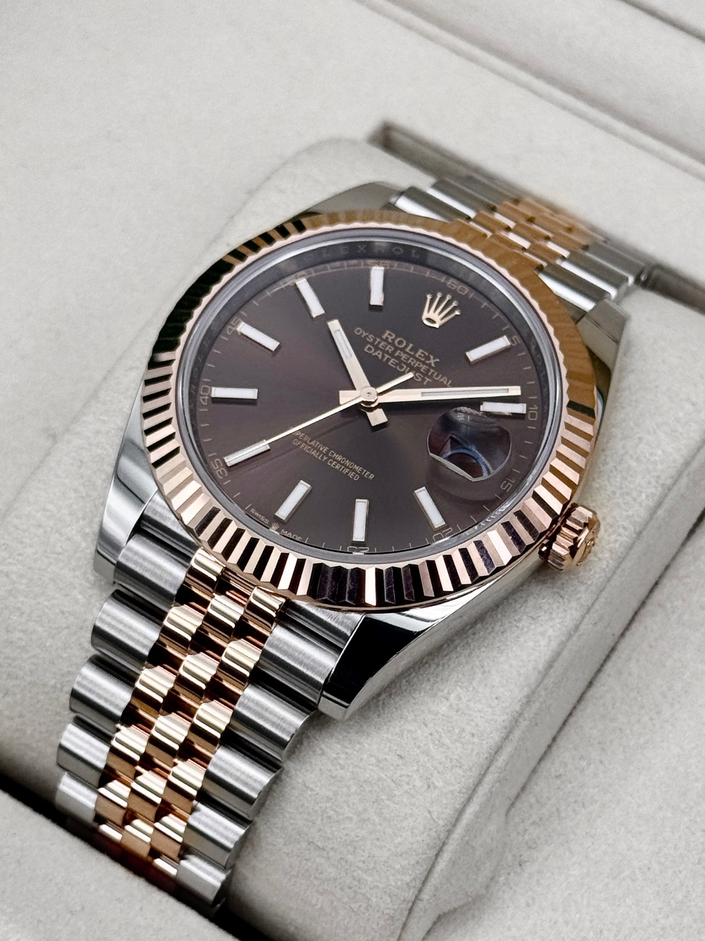2025 Rolex Datejust 41mm 126331 Two-Tone Jubilee Chocolate Dial