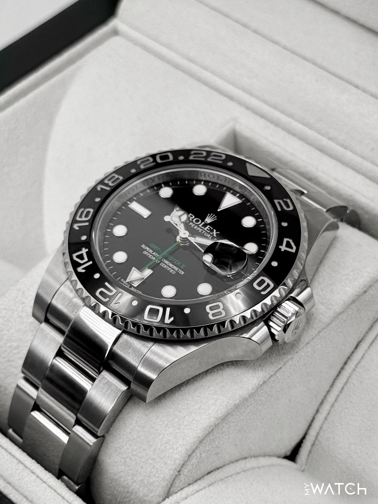 2014 Rolex GMT-Master II 40mm 116710LN Stainless Steel Black Dial - MyWatchLLC