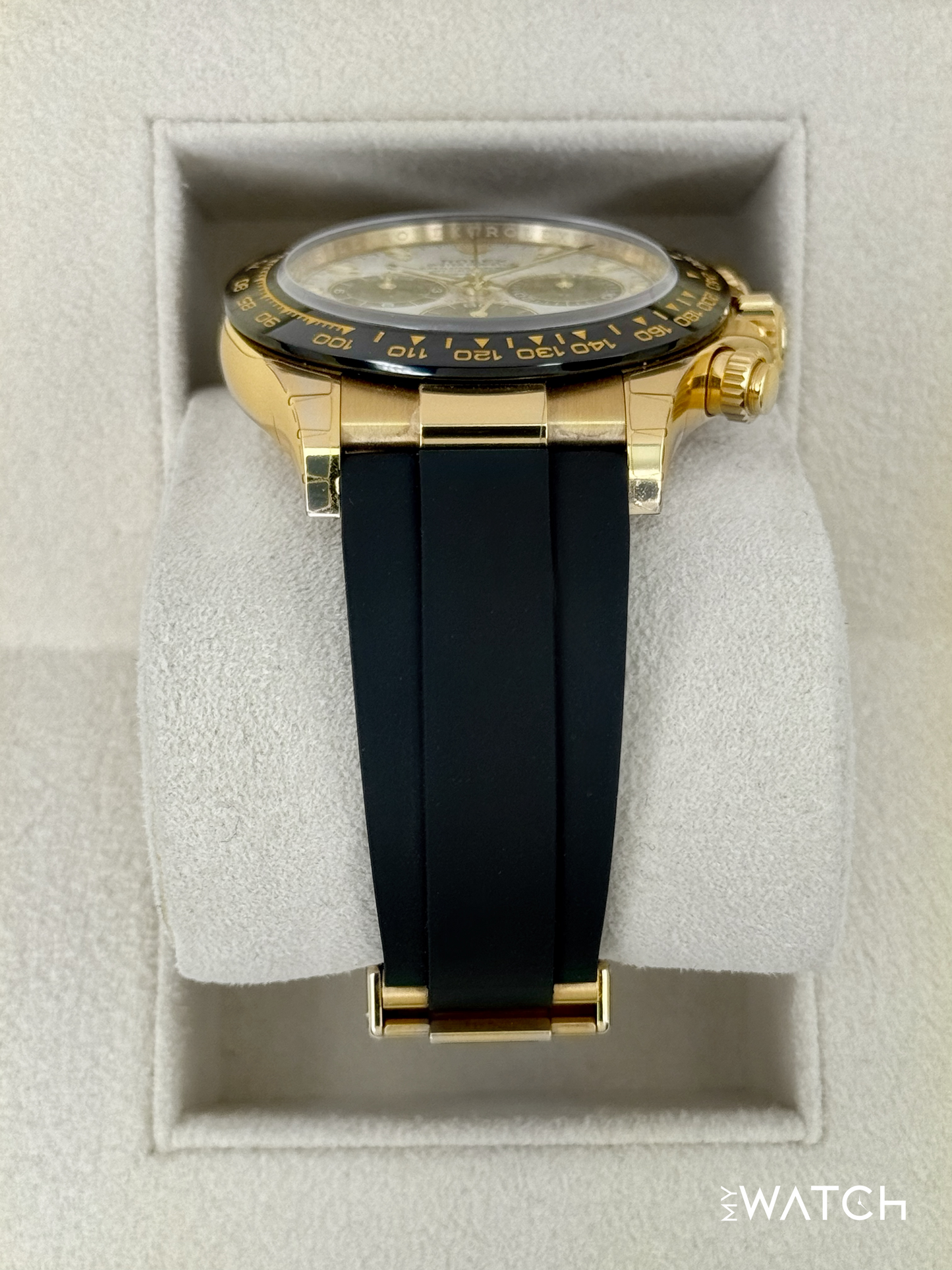 2022 Rolex Daytona 40mm 116518LN Yellow Gold Oysterflex Meteorite Dial (STICKERED)