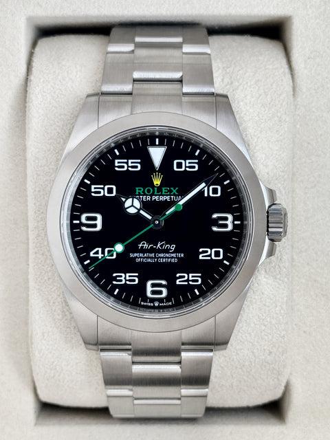 2025 Rolex Air-King 40mm 126900 Stainless Steel Black Dial