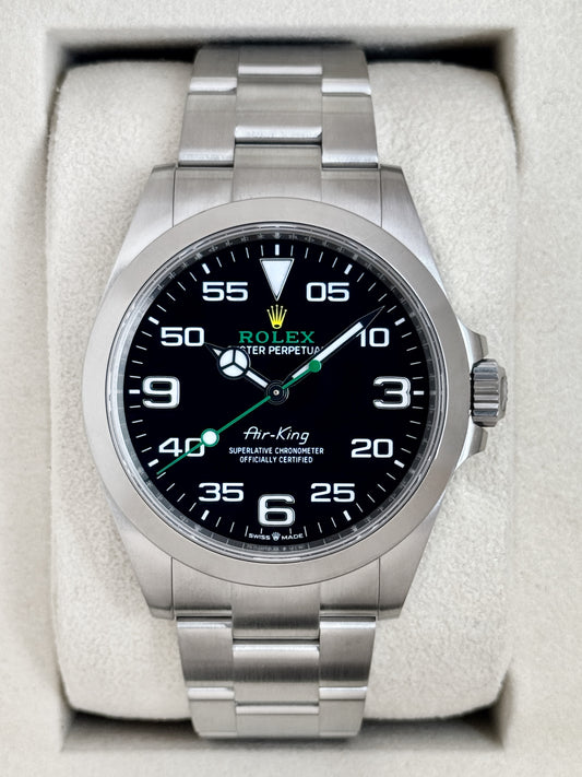 2025 Rolex Air-King 40mm 126900 Stainless Steel Black Dial