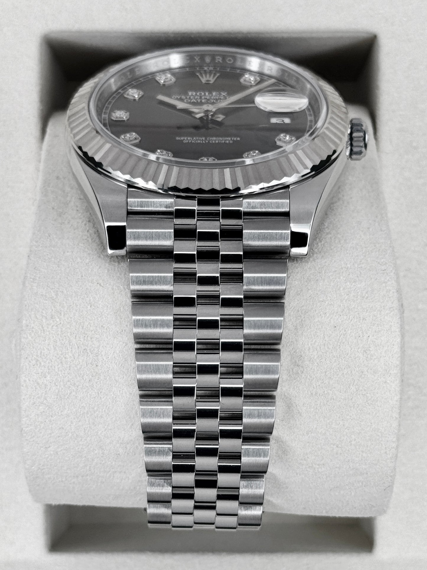NEW 2026 Rolex Datejust 41mm 126334 Stainless Steel Jubilee Rhodium Diamond Dial